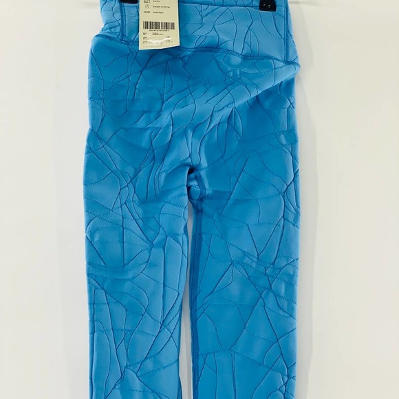 Sweaty Betty Motion Jacquard 7/8 Workout Legging Regatta Blue NWT Size XS - Picture 10 of 12